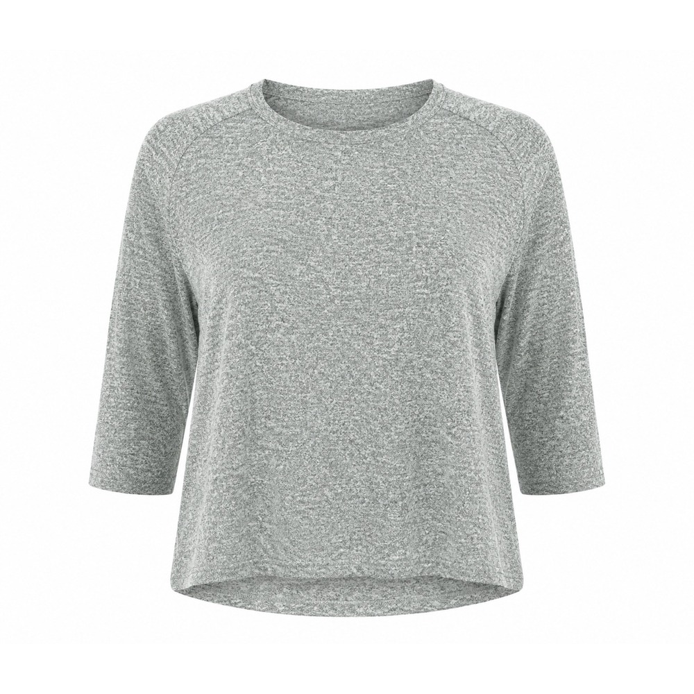 Torrid Knit 3/4 Sleeve sweater Top heathered green 2X office preppy Plus cozy